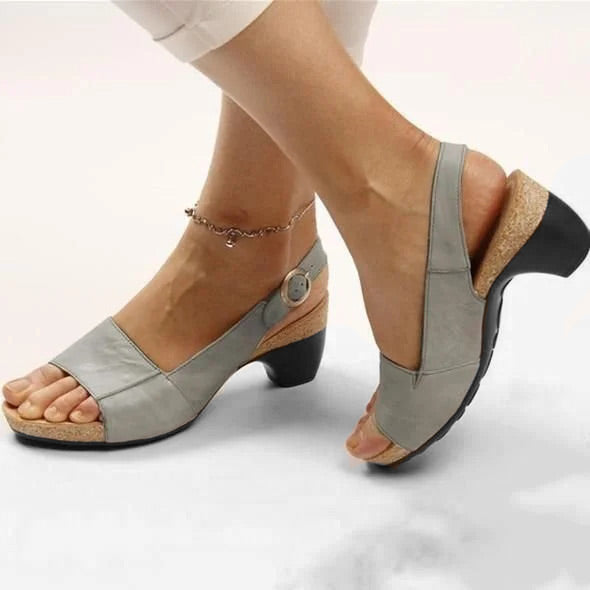 Comfortabele elegante schoenen met lage dikke hak (🔥KOOP 2 GRATIS VERZENDING)